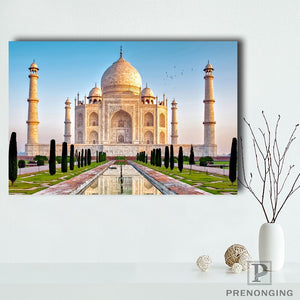 Custom Canvas Poster Taj Mahal  (1)_ Printing Posters Cloth Fabric Wall Art  Pictures For Living Room Decor#18-12-05-H-01-2