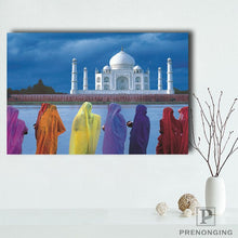 Load image into Gallery viewer, Custom Canvas Poster Taj Mahal  (1)_ Printing Posters Cloth Fabric Wall Art  Pictures For Living Room Decor#18-12-05-H-01-2
